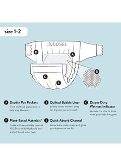 The Honest Company The Honest Company Babe's Clean Bum Gift Set | Diapering + Newborn Essentials | 99% Water Wipes (60 ct), Diaper Rash Cream (2.5 oz), Clean Conscious Diapers (Size 1, 7 ct)  - Image 4