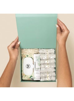 The Honest Company The Honest Company Babe's Clean Bum Gift Set | Diapering + Newborn Essentials | 99% Water Wipes (60 ct), Diaper Rash Cream (2.5 oz), Clean Conscious Diapers (Size 1, 7 ct)  - Image 3