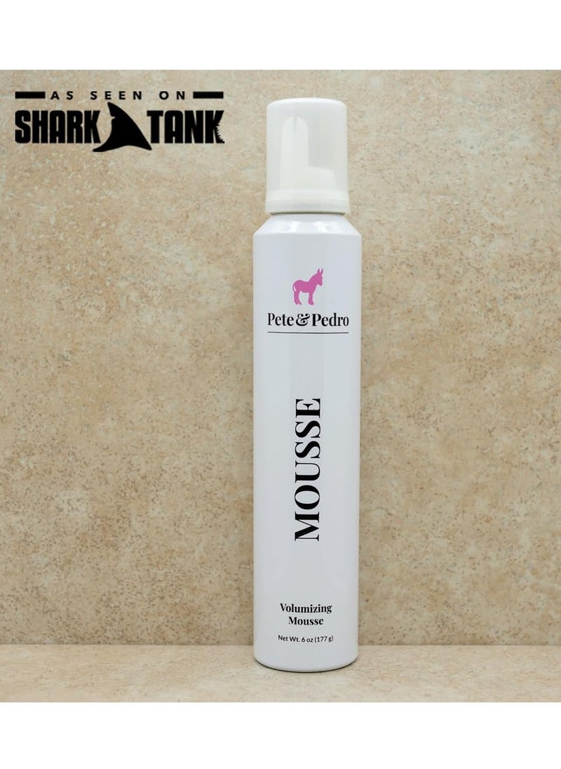 Pete & Pedro Pete & Pedro MOUSSE - Whip Volumizing Mousse Hairstyling Spray, Adds Body & Volume For Smoother Blowout Finish | Argan Oil & Wheat Protein For Hydration, Softness, Shine & Strength | Shark Tank Featur  - Image 2
