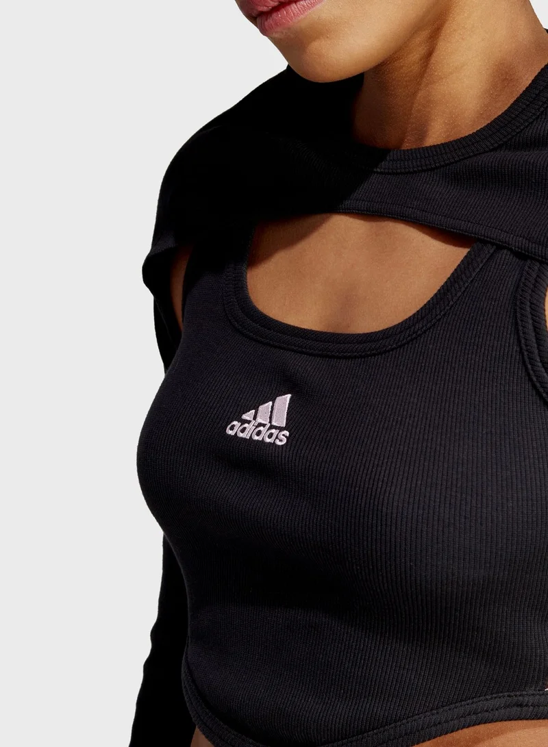 Adidas Dance 2 In 1 T-Shirt