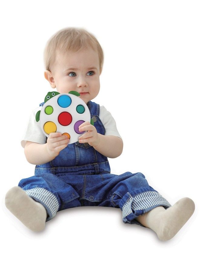 Discovery Toys Sensory Pops Turtle ; Fidget Popper Sensory Toy ; Push And Pop Chew Toy Gift For Baby Infant And Kids ; Release Stress And Anxiety ; Soothe Toy For Children - Image 1