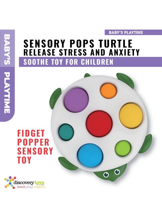 Discovery Toys Sensory Pops Turtle ; Fidget Popper Sensory Toy ; Push And Pop Chew Toy Gift For Baby Infant And Kids ; Release Stress And Anxiety ; Soothe Toy For Children - Image 4