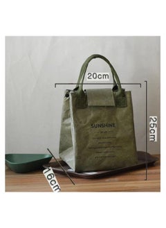 Y&D Lunch Bag, Waterproof Reusable Tote for Men Women Kids, Insulated Bag,Lunch Box Soft Cooler Bags Work/School/Travel/Picnic (green)  - Image 1