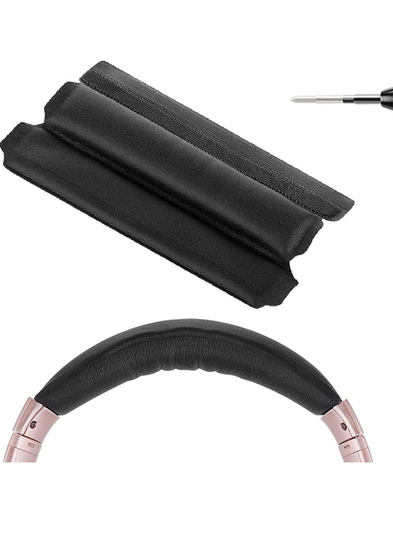 erorex Pro M Leather Headband Pad Compatible With Bose Quietcomfort 35 Ii Gaming Qc35 Ii Qc35 Headset Replacement Headband Headband Cover Cushion Pad Repair Part Easy Diy Installation Black  - Image 4