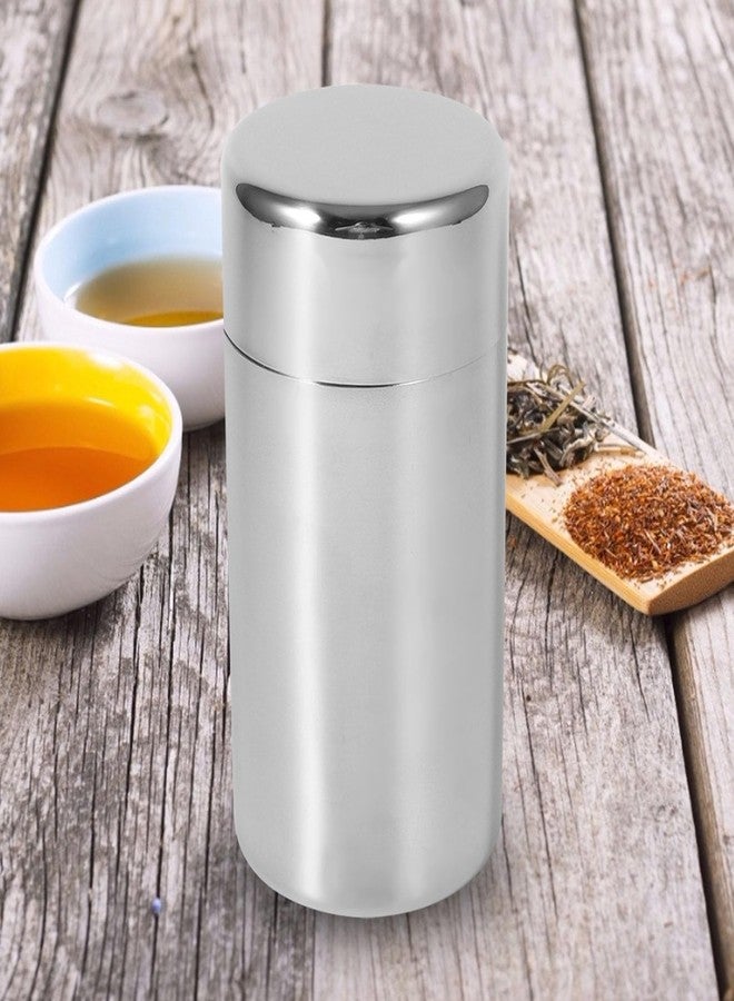 Kodrily Tea Canister, Double Seal Tea Tins for Loose Tea, Stainless Steel Tea Tin Canister, Round Tea Storage Containers with Airtight Double Lids for Coffee Sugar, 5.9 x 3.0in (L) - Image 3
