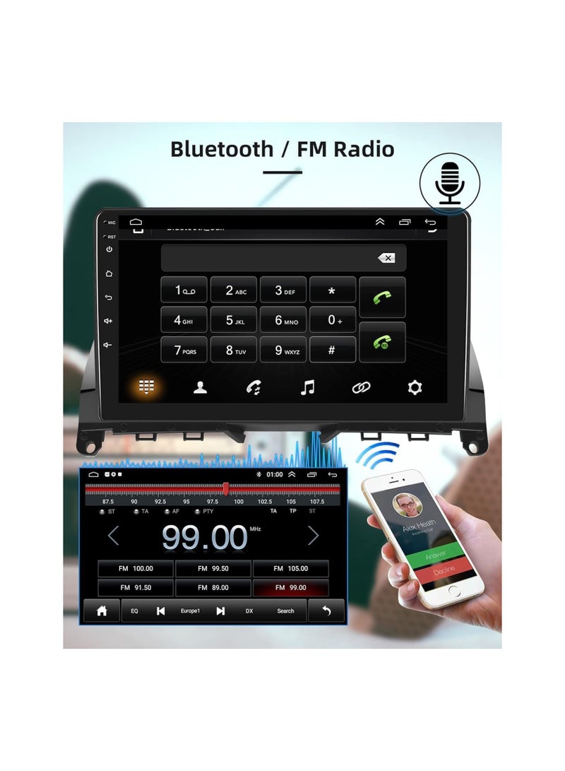 SHEZA STAR Android Car Stereo for Mercedes Benz E-Class W211 CLS CLASS 2002-2008 4GB RAM 64GB ROM Mirror-Link Wi-Fi BT, Radio GPS Navigation, 9Inch Support Apple Carplay,IPS Touch Screen with AHD Camera Included - Image 5