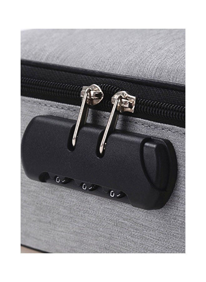 Arabest Two Layered Document Bag With Lock grey  - Image 5
