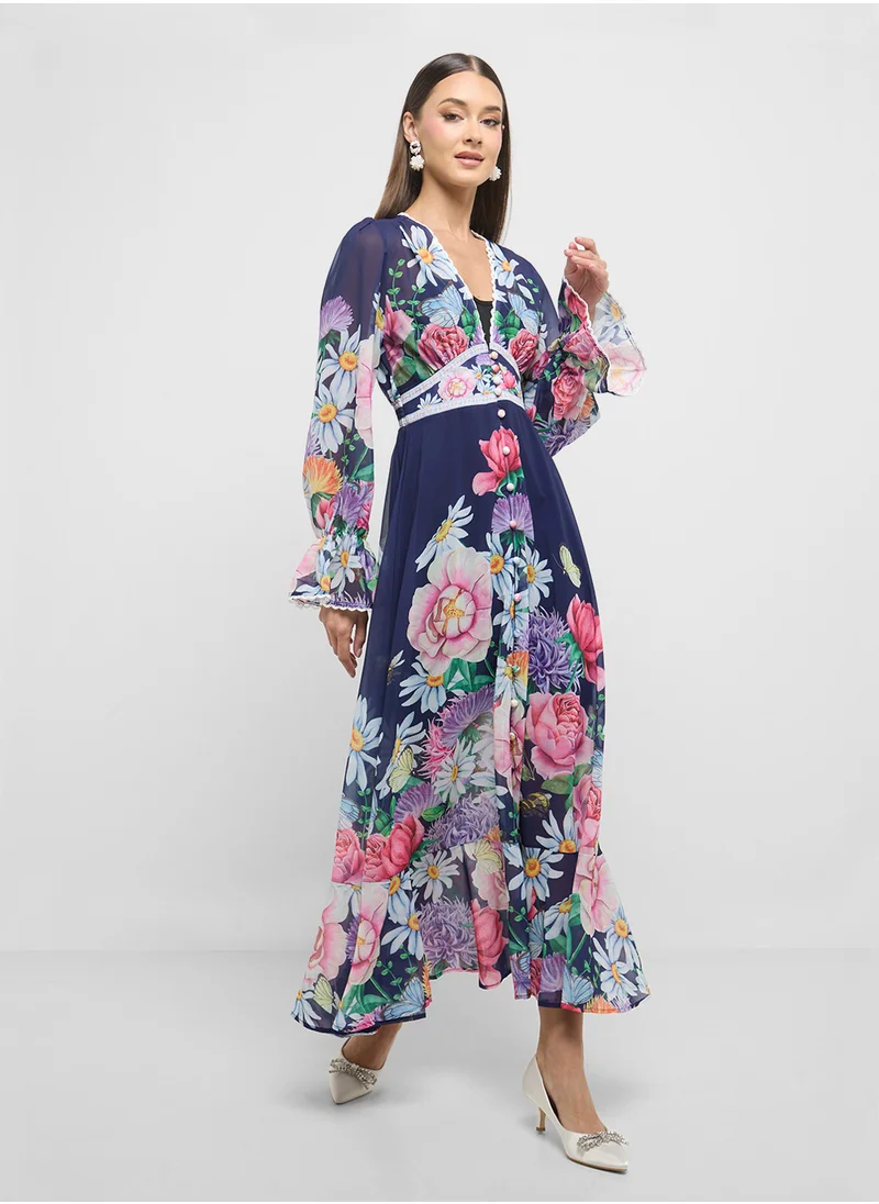 ايلا Floral Print Dress