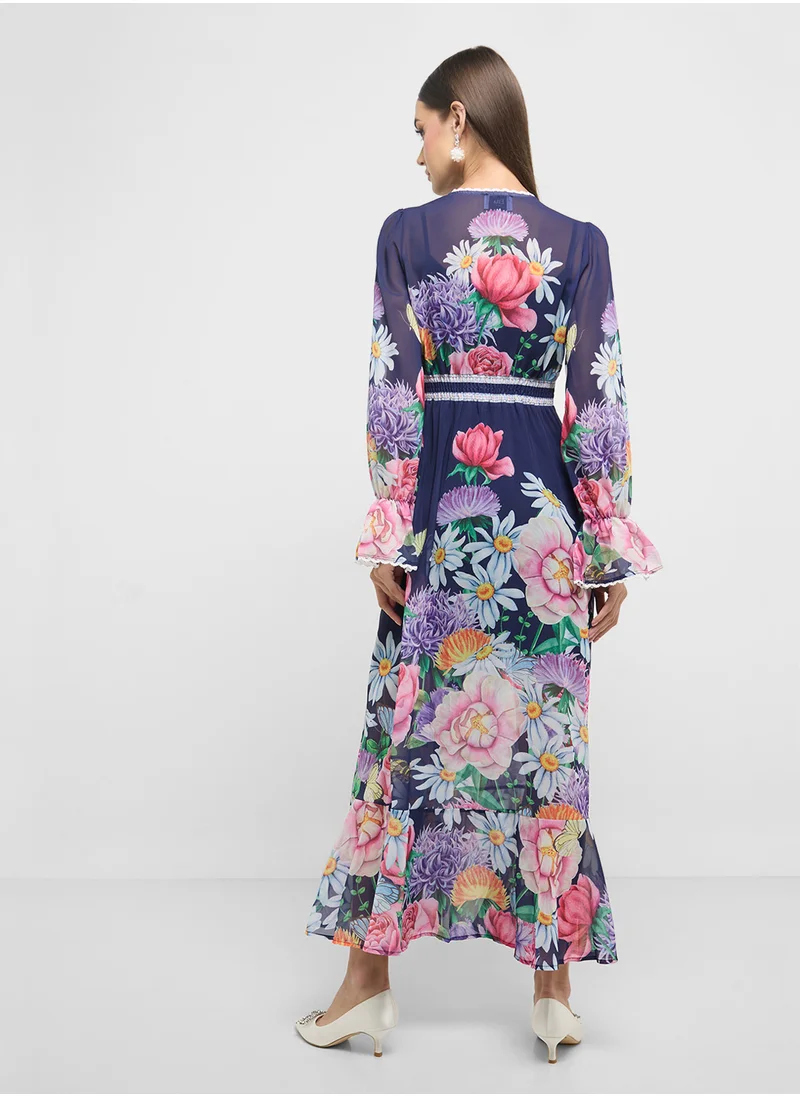 ايلا Floral Print Dress