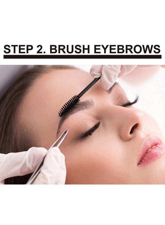 KC Republic Eyebrow Extensions Kit With 1 X Trays Of Mink Eyebrows In Dark Brown Comes On Mixed Length Trays 58 Mm Mix Eyebrow Extension Glue Clear & Extension Tweezers (Dark Brown Violet Tweezer) - Image 5
