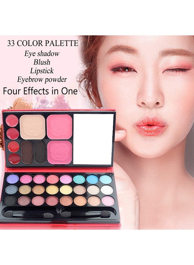 Vtrem Cosmetic Make Up Palette Set Kit 24 Colors Eyeshadow/Lip Glosses/Eyebrow Powder/Blushers/Pressed Powder/Mirror/Brushes All In One Makeup Gift Set For Teens Girls Beginners Pros - Image 5