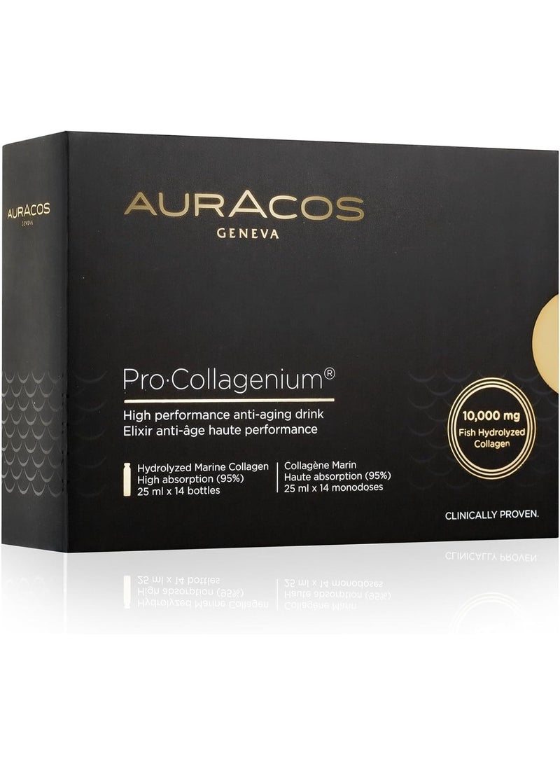 Auracos Pro Collagenium High Performance Anti Aging Drink PACK OF  Vials 14's 25ml - Image 2