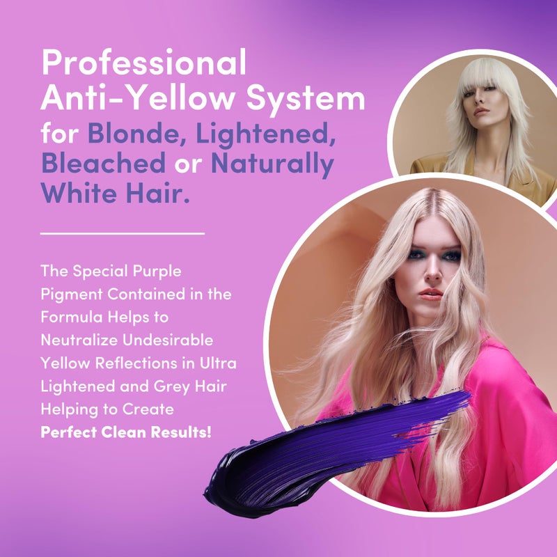 Lisap Purple Hair Mask, Light Scale Hair Care Anti Yellow Hair Toner for Blondes, Toning Blonde, White, Silver Hair & Highlights, Nourishing & Hydrating Mask, Neutralizes Brassy Tones, 16.9 fl oz - Image 4