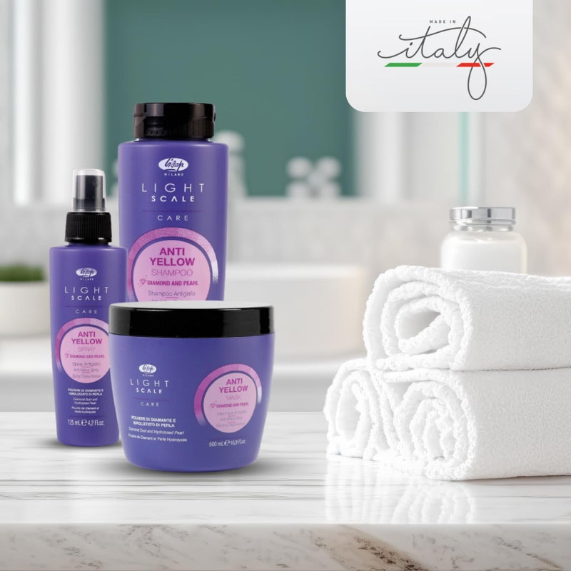 Lisap Purple Hair Mask, Light Scale Hair Care Anti Yellow Hair Toner for Blondes, Toning Blonde, White, Silver Hair & Highlights, Nourishing & Hydrating Mask, Neutralizes Brassy Tones, 16.9 fl oz - Image 5