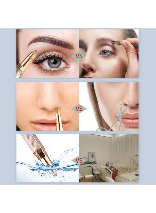 general 4 in 1 Women Hair Trimmer Set,USB Rechargeable Body Trimmer Facial Hair Clippers, for Face Eyebrow Nose Ear Body - Image 3