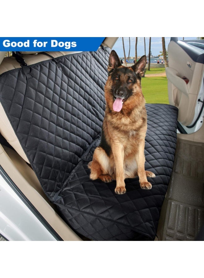 Bench Car Seat Cover Protector - Waterproof, Heavy-Duty and Nonslip Pet Car Seat Cover for Dogs with Universal Size Fits for Cars, Trucks & SUVs(Black) - Image 3