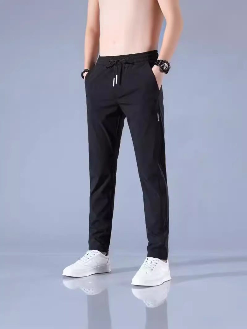 Men'S Work Pants Men'S Work Loose Wear-Resistant Dirty Work Clothes Work Breathable Ice Silk Autumn Work Pants - Image 4