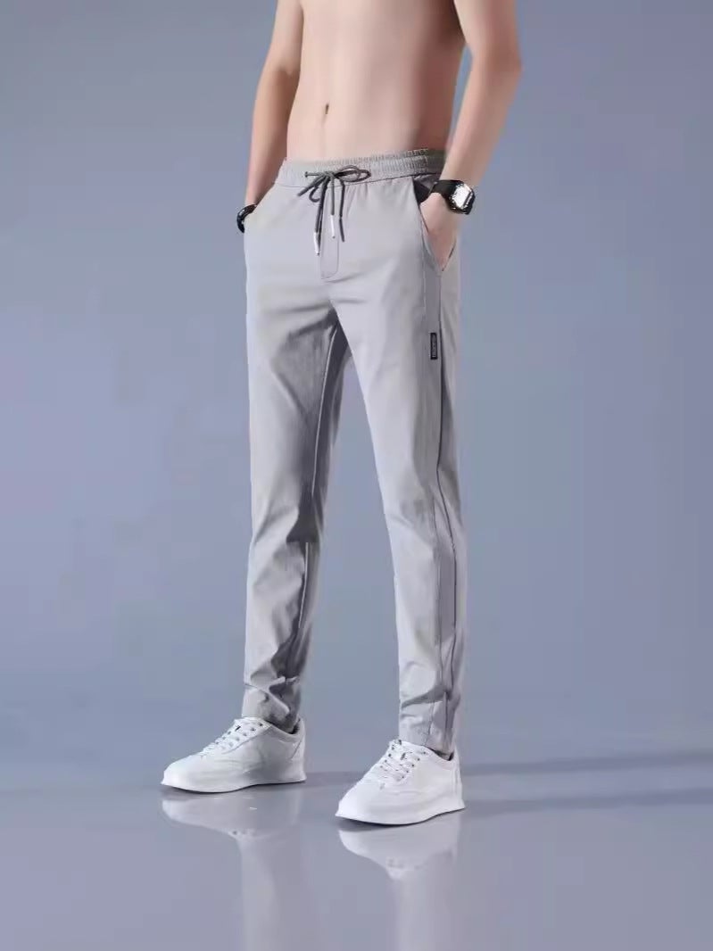 Men'S Work Pants Men'S Work Loose Wear-Resistant Dirty Work Clothes Work Breathable Ice Silk Autumn Work Pants - Image 2