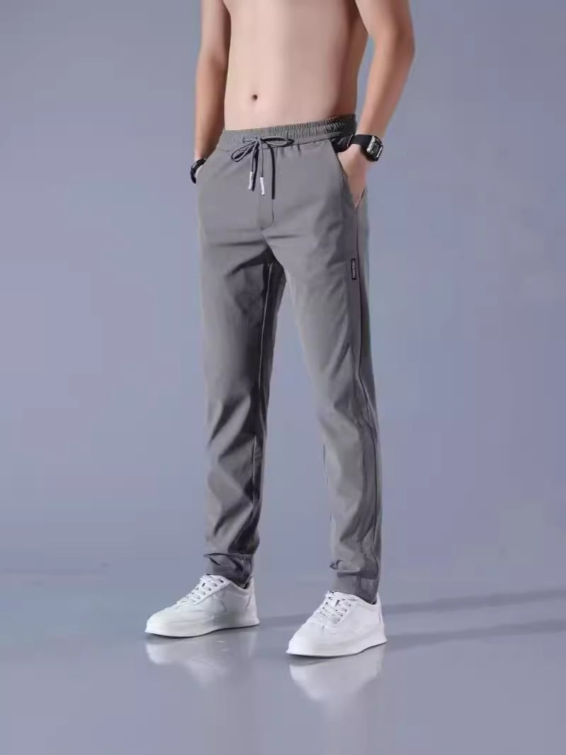 Men'S Work Pants Men'S Work Loose Wear-Resistant Dirty Work Clothes Work Breathable Ice Silk Autumn Work Pants - Image 3