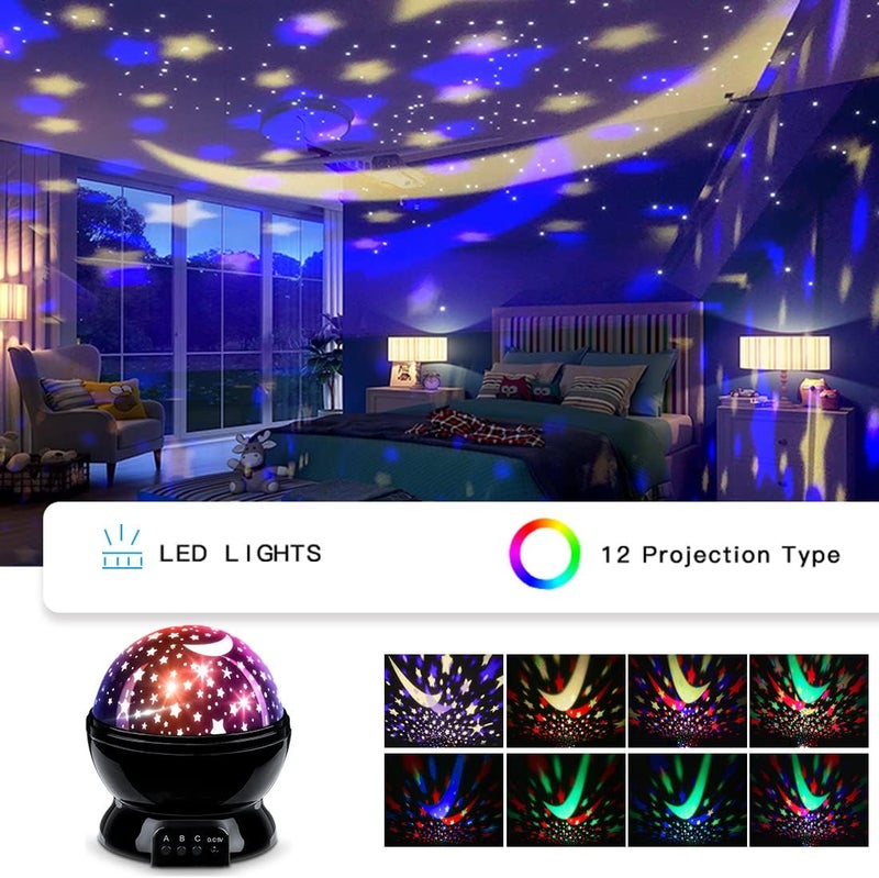MOKOQI Car Truck Night Light Projector Toys for Boys Age 35 Toddler Tractor Nightlights 360 Degree Rotation with 17 Colors Changing Baby Ceiling Light Projector for Boys Girls Bedroom Decoration - Image 4