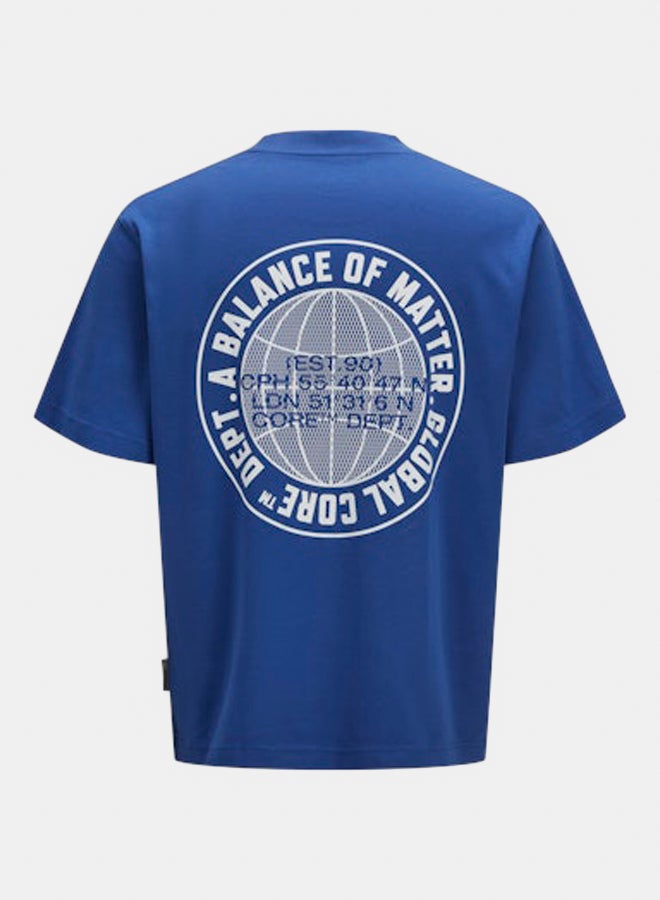 JACK & JONES JACK & JONES Mens Concrete Globe Tee Crew Neck  - Image 2