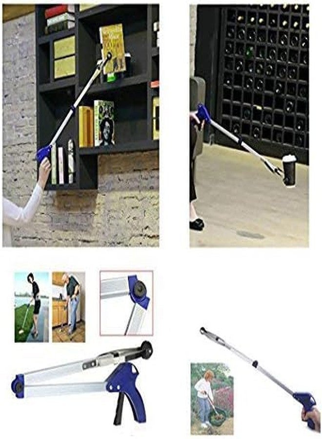 BeGrit 2 Pcs Reacher Grabber Suction Cup Grip Foldable Long Arm Reaching Claw Hand Grabber Trash Pickup Tool - Image 5