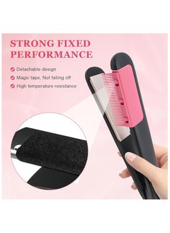 Rightsure Flat Iron Comb Attachment Clip, Flat Iron Comb Attachment, Flat Iron Hair Straightener Comb Attachment, Professional Comb Attachment for Flat Iron for Home and Salon Hairstyling (pink)  - Image 4