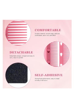 Rightsure Flat Iron Comb Attachment Clip, Flat Iron Comb Attachment, Flat Iron Hair Straightener Comb Attachment, Professional Comb Attachment for Flat Iron for Home and Salon Hairstyling (pink)  - Image 5