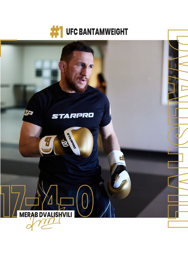 Starpro - T20 Boxing Gloves  8oz 10oz 12oz 14oz 16oz Vegan Leather Gloves for Training Sparring with Waterproof Lining Breathable Mesh Hand Protection - Image 1