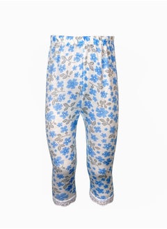 White Floral ( Blue )