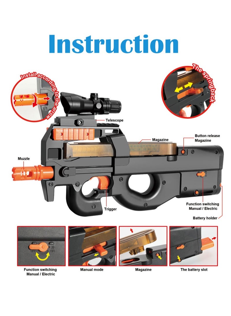 مونمين لعبة مسدس كرات هلامية P90  - Image 2