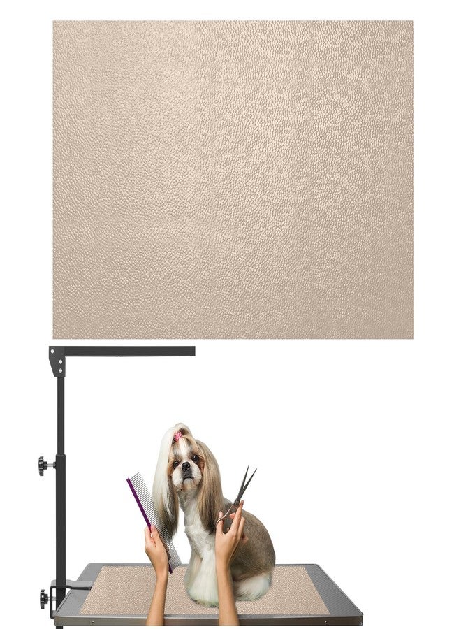 Wiojtry Dog Grooming Table Mat, (24x47inch) Khaki Dog Grooming Table Mat Pad Non-Slip, Pet Grooming Table Mat for Grooming Dogs at Home, Pet Groomers Table Mat, Easy-Clean Durability - Image 1