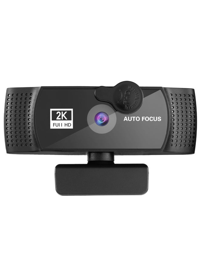 كاميرا كمبيوتر 4K خاصة موديل Beauty Auto Focus 1080p HD شبكة USB Live Webcam2k بدون محرك - اللون: 8806-1080P - Image 5