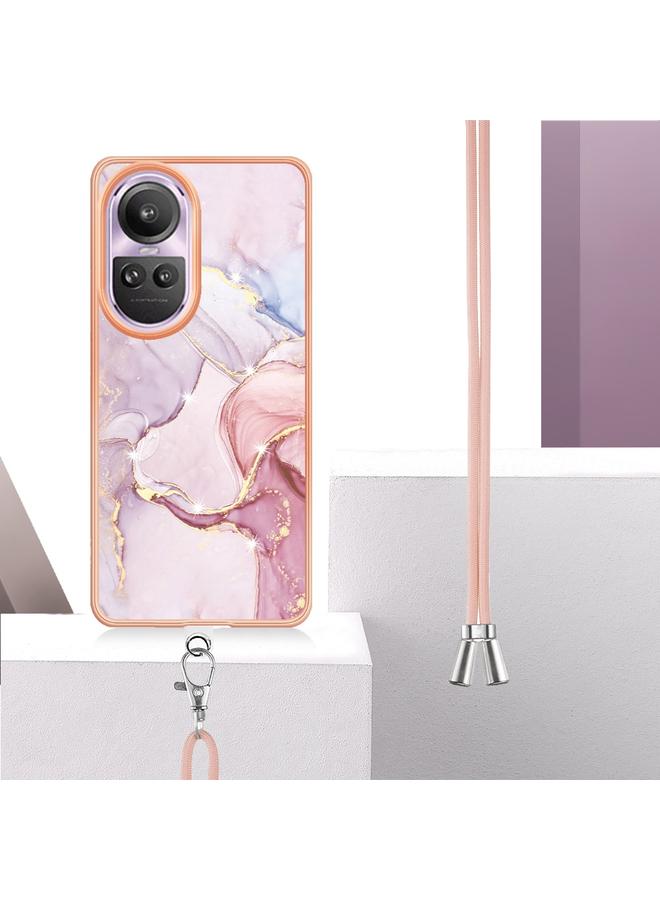إيروريكس جراب لهاتف OPPO Reno10 Pro 5G Global Electric Marble ثنائي الجانب IMD مع حبل تعليق - Image 2