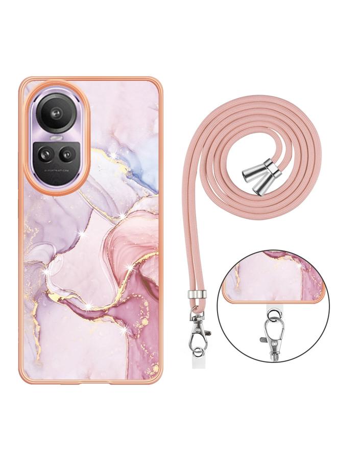 إيروريكس جراب لهاتف OPPO Reno10 Pro 5G Global Electric Marble ثنائي الجانب IMD مع حبل تعليق - Image 3