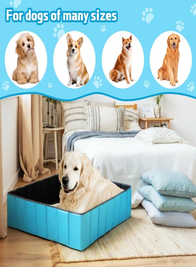Sunnymove Whelping Box for Dogs 43x43x12 Inch Foldable Portable Large Dog Fence Multi-Functional Puppy Playpen Durable Whelping Supplies for Large Breed Dogs Enclosure for Birthing Activity - Image 5