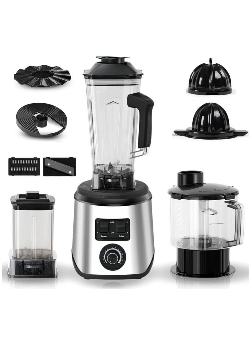6 in 1 Food Processor with 2L Processing Bowl 2.5L Jar Grinder Chopper for Chopping Slicing Shredding and More  Multi Purpose Juicer