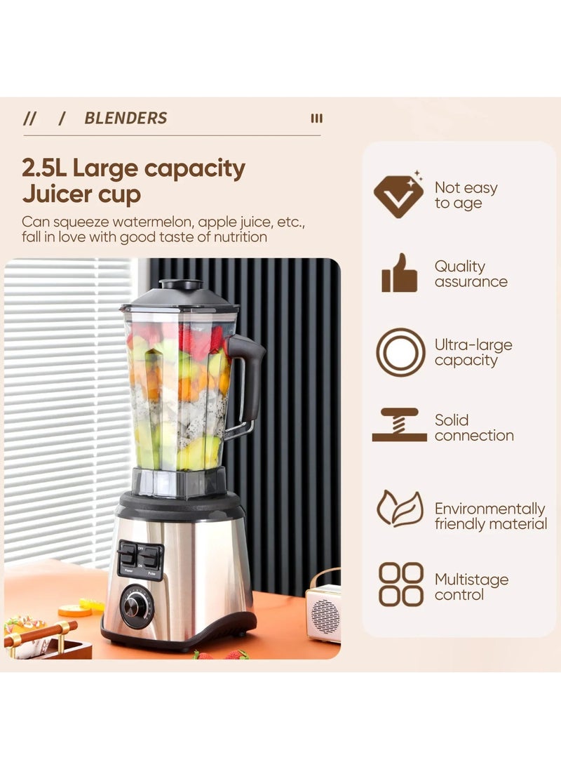 6 in 1 Food Processor with 2L Processing Bowl 2.5L Jar Grinder Chopper for Chopping Slicing Shredding and More  Multi Purpose Juicer