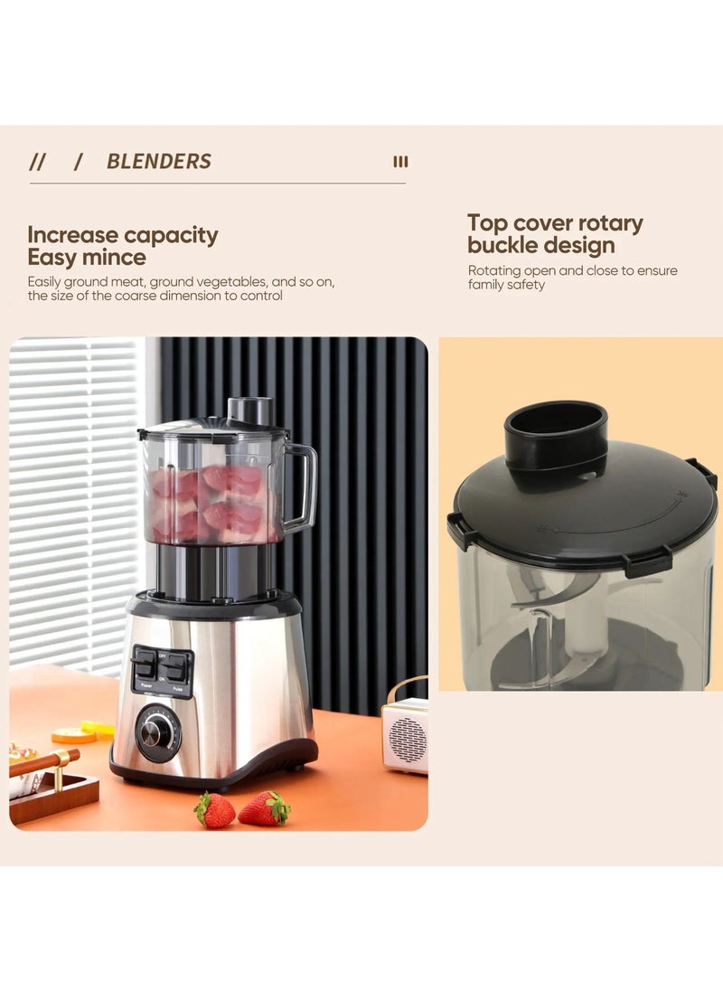 6 in 1 Food Processor with 2L Processing Bowl 2.5L Jar Grinder Chopper for Chopping Slicing Shredding and More  Multi Purpose Juicer
