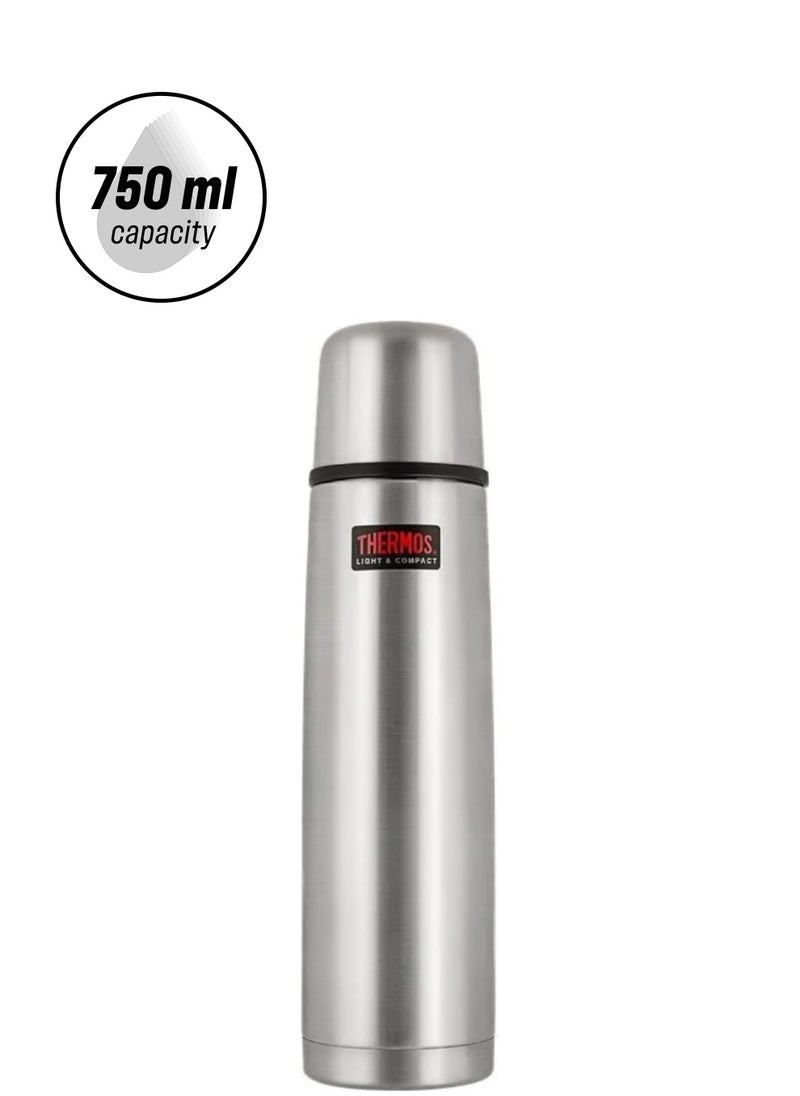 THERMOS - THERMOS STAINLESS STEEL VACUUM INSULATED STEEL FLASK 750 ML, FBB-750SBK, VACUUM FLASK, THERMAL FLASK, INSULATED WATER BOTTLE - Image 1