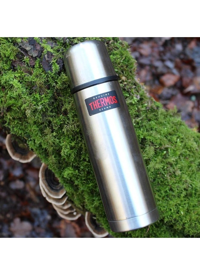 THERMOS - THERMOS STAINLESS STEEL VACUUM INSULATED STEEL FLASK 750 ML, FBB-750SBK, VACUUM FLASK, THERMAL FLASK, INSULATED WATER BOTTLE - Image 1