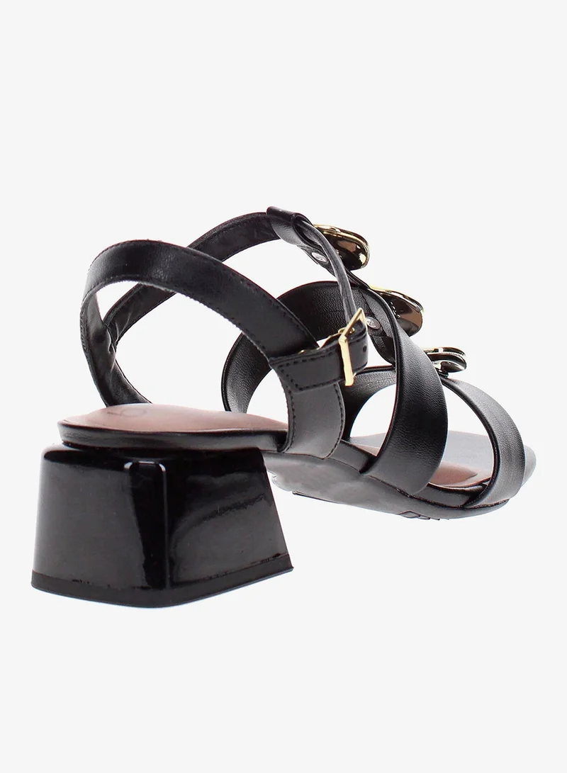 Beira Rio Black Beira Rio Women’s Flat Sandals with Back Strap – Secure Fit and Lightweight Daily Wear for Women | Best Price UAE