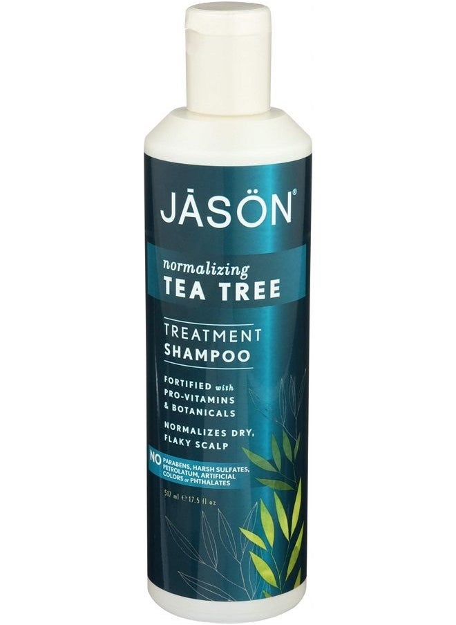 Jason Jason Natural Cosmetics Tea Tree Oil Shampoo, 17.5 oz 
