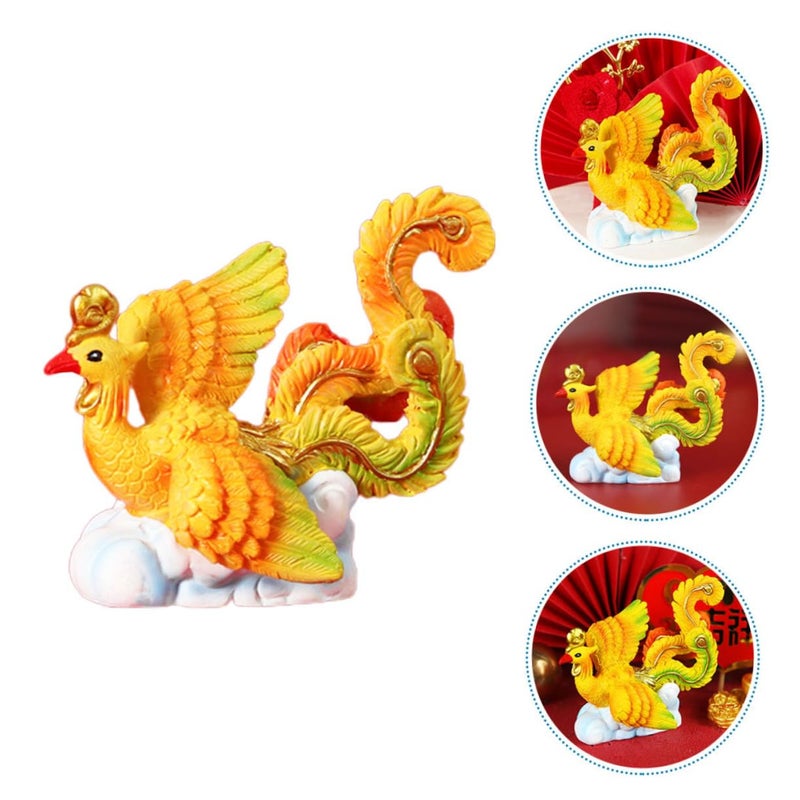 Resin Phoenix Cake Topper Animal Figurine For Home Garden And Baking Decoration - Image 4