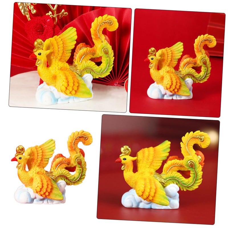 Resin Phoenix Cake Topper Animal Figurine For Home Garden And Baking Decoration - Image 5