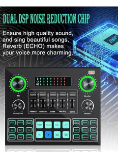 BORTONY Sound Mixer Board For Live Streaming Voice Changer Card With Multiple Effects Audio Sound Card  - Image 4