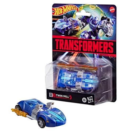 TRANSFORMERS ترانسفورمرز كولابوريتيف هوت ويلز x توين ميل ديلوكس كلاس 5إنش روبوت أكشن فيجور يتحول إلى سيارة سباق ألعاب سيارات للأعمار 8 - Image 5