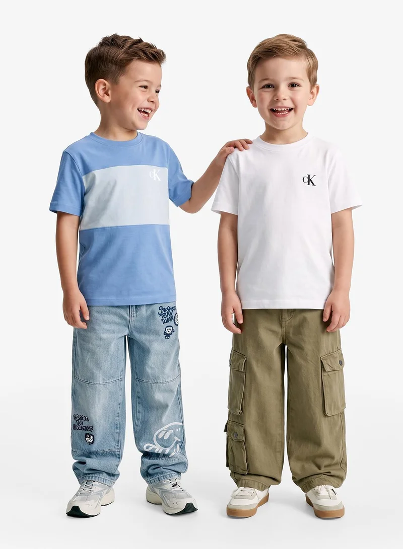 Calvin Klein Jeans 2-Pack Colour-Blocked T-Shirts