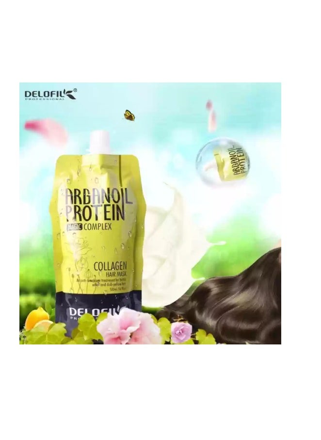 Delofil Professional Argan Oil Protein Magic Complex Collagen Hair Mask An Anti Breakage Treatment 500ml - pzsku/Z15879A7B8685166247F0Z/45/_/1732810121/a7da947e-46f4-446f-a893-cfeafad841d0