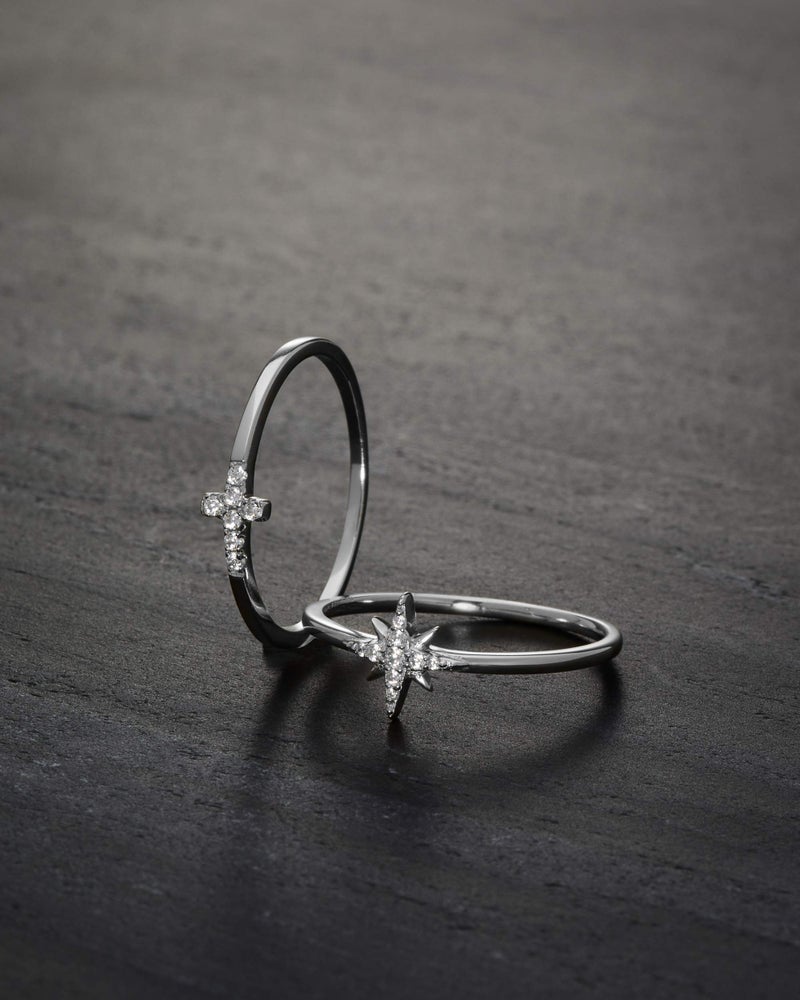 Milla Cross Rings for Women â€“ 925 Sterling Silver or 14K Gold Plated Stackable Ring â€“ Christian Gifts for Women, Catholic Jewelry, Faith and Religious Presents for Her (Sterling Silver, Size 7) - Image 4